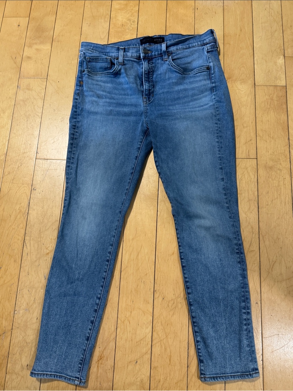 Veronica Beard Emma Mid Rise Skinny Jeans